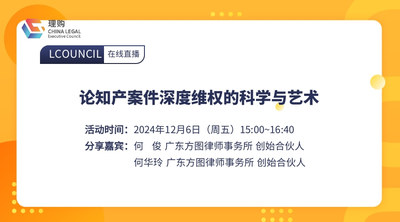 论知产案件深度维权的科学与艺术
