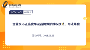 企业反不正当竞争及品牌保护维权执法、司法峰会